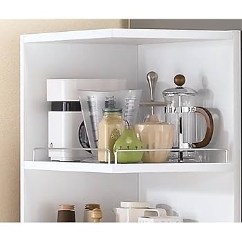 ディノス　幅15cm ホワイト キッチン収納 隙間収納　スキマ dinos サイズが豊富な光沢すき間収納庫 幅15cm・奥行55cm